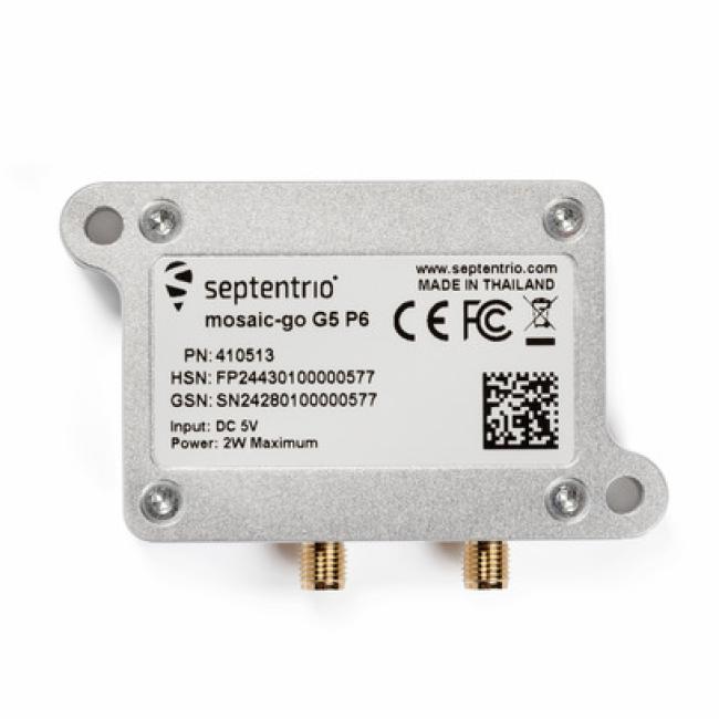Septentrio mosaic-Go G5 P6 evaluation kit bottom
